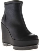 Robert Clergerie Platform Wedge Ankle Boots - Lyst