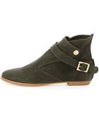 House Of Harlow Hollie Leather Ankle-Wrap Bootie - Lyst