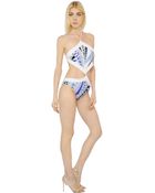 Emilio Pucci Printed Lycra Monokini - Lyst