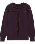 Isabel Marant Scotty Studded Cotton Sweatshirt - Lyst