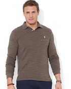 Polo Ralph Lauren Big And Tall Long-Sleeved Mesh Polo Shirt - Lyst