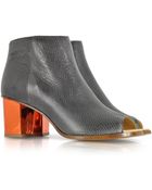 Maison Margiela Metallic Heel Ankle Boot - Lyst