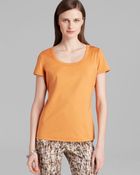 Lafayette 148 New York Scoop Neck Tee - Lyst