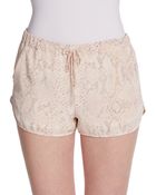 Rory Beca Python Silk Retro Running Shorts - Lyst