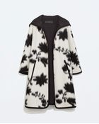 Zara Hooded Wool Cape - Lyst