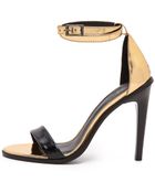 Tibi Amber Ankle Sandals - Gold Multi - Lyst