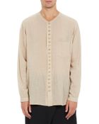 Yohji Yamamoto Pour Homme Voile Shirt - Lyst