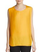 Stella McCartney Sleeveless Double-Layer Blouse - Lyst
