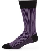 Saks Fifth Avenue Black Label Striped Socks - Lyst