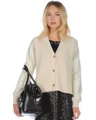 Stefanel Sequin Cardigan - Lyst
