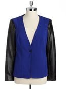Vince Camuto Ponte And Faux Leather Jacket - Lyst