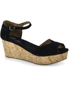 Toms Platform Wedges - Suede Sandal - Lyst