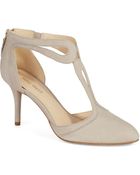 Nine West Endearing Leather T-Strap Pumps - Lyst