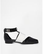 Asos Money Penny Cut Out Flat Shoes - Lyst