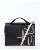 Fendi Black And Pink Leather 'Demi Jour' Split Shoulder Bag - Lyst