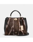 Coach Mini Gramercy Satchel In Printed Haircalf - Lyst