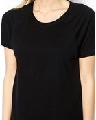 Asos Baseball Top with Short Sleeves - Lyst