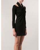 Alexander Wang Cut Out Shoulder Dress - Lyst