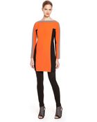 DKNY Color Block Longsleeve Dress - Lyst