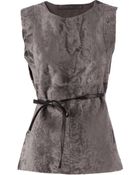 Drome Reversible Fur Top - Lyst