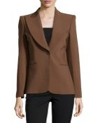 Michael Kors Wide-Lapel One-Button Jacket - Lyst