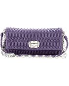 Miu Miu Matelassé Leather Shoulder Bag - Lyst