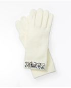 Ann Taylor Embellished Ribbed Gloves - Lyst
