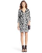 Diane von Furstenberg Rose Silk Jersey Tunic Dress - Lyst