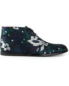 Opening Ceremony Jacquard Flora Desert Boots - Lyst