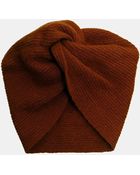 Asos Fine Rib Knitted Turban Hat - Lyst