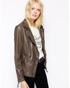 Muubaa Reval Leather Biker Jacket - Lyst