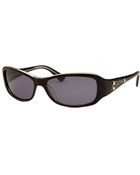 MICHAEL Michael Kors Women'S Rectangle Black Sunglasses - Lyst