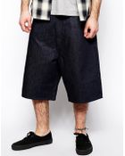 Cheap Monday Denim Shorts In Loose Fit - Lyst