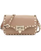 Valentino Rockstud Mini Leather Crossbody Bag - Lyst