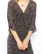 Needle & Thread Embellished Geo Dress with Kimono Sleeve - Lyst