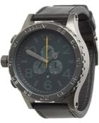 Nixon The 51-30 Chrono Leather - Lyst