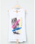 Pull&Bear New York Printed Tshirt - Lyst
