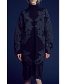 3.1 Phillip Lim Long Sleeve Dress with Floral Embroidery - Lyst