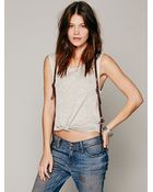Free People Suede Harness Vest - Lyst