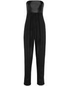 The Row Topa Silk-Satin And Cashmere Jumpsuit - Lyst