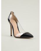 Gianvito Rossi Transparent Panel Pumps - Lyst