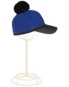 BCBGMAXAZRIA Faux Leather Baseball Cap - Lyst