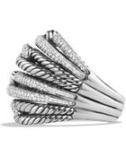 David Yurman Labyrinth Dome Ring With Diamonds - Lyst