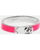 Coach Enamel Turnlock Hinged Bangle - Lyst