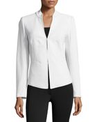 Lafayette 148 New York Wool-Blend Split-Neck Jacket - Lyst