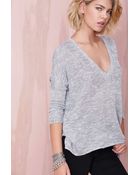 Nasty Gal So Far So Good Sweater - Grey - Lyst