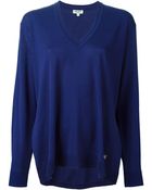 Kenzo Split-Side Wool Sweater - Lyst