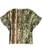 Suno Crinkled Cotton And Silk-Blend Top - Lyst