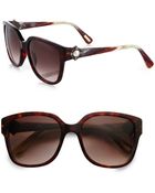 Lanvin Square Jeweled Sunglasses - Lyst