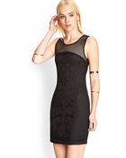 Forever 21 Mesh Baroque Tank Dress - Lyst